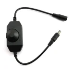 Bande lumineuse LED monochrome de haute qualité, variateur LED 12V 2A 24W, bouton, variateur LED, interrupteur de gradation ON OFF