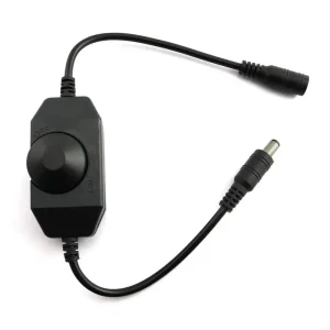 Bande lumineuse LED monochrome de haute qualité, variateur LED 12V 2A 24W, bouton, variateur LED, interrupteur de gradation ON OFF