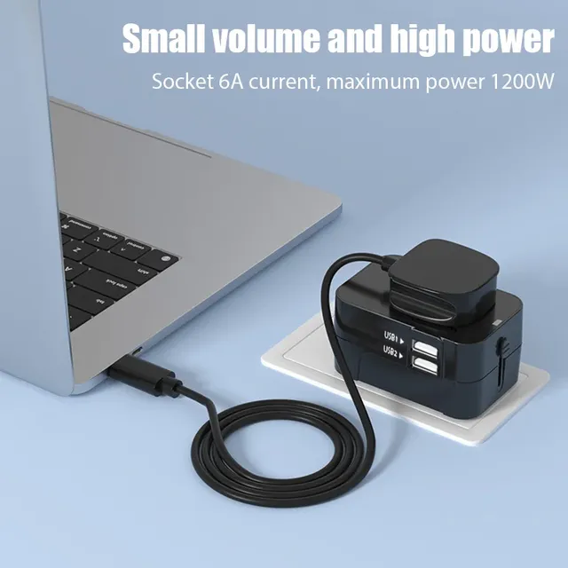 Adaptateur de voyage universel EU UK US AU – vue 3