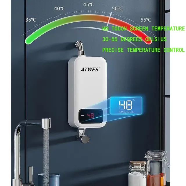 ATWFS 220V chauffe-eau électrique eau chaude pour salle… – vue 3
