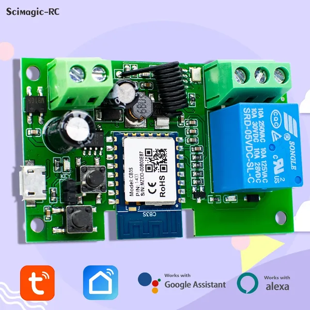 Commutateur intelligent 1CH Module de relais AC DC 7-32V…