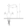 Robinets de centre commercial finis en laiton et bronze – vue 7