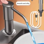 Distributeur de vaisselle de comptoir de cuisine avec Tube d&rsquo;extension, presse à main, pompe à savon liquide, distributeur de savon en plastique pour accessoires d&rsquo;évier