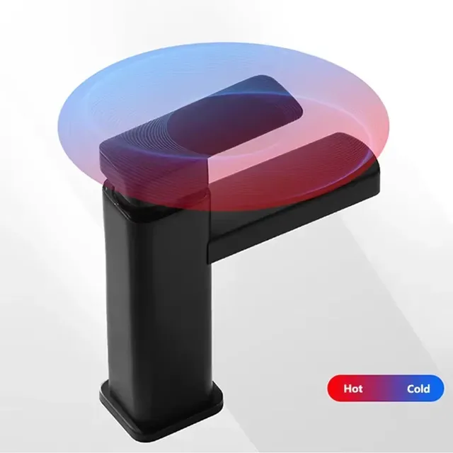 Robinets ABS noir carré lavabo évier baignoire grue… – vue 3