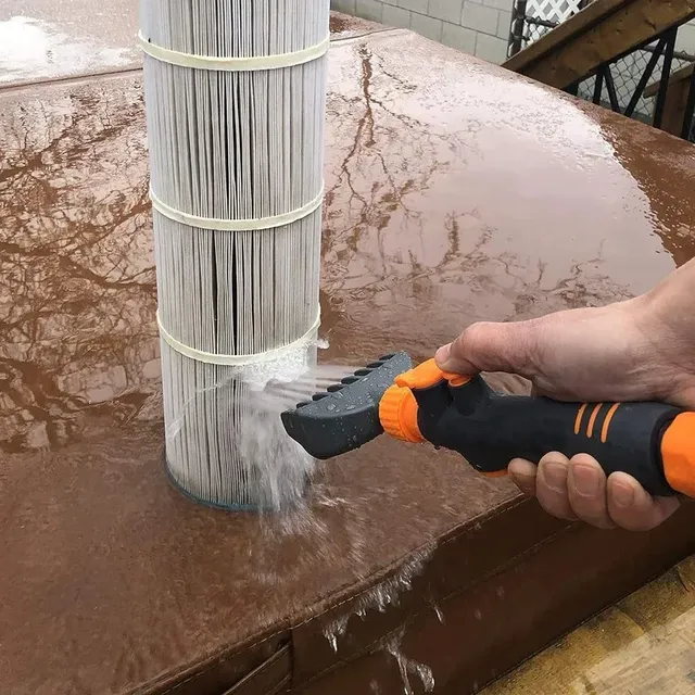 Nettoyeur portatif de filtre de cartouche de piscine – vue 2
