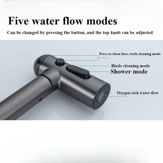 Mitigeur monocommande lavabo évier bec coudé acier… – vue 6