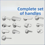 Poignée de commutateur de robinet chaud-froid pour cuisine et salle de bains, mitigeur de lavabo en or noir de 35mm/40mm, couvercle de remplacement, accessoires de robinet de douche