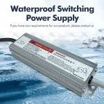 Transformateur toroïdal de pilote de LED étanche IP67, adaptateur d&rsquo;alimentation 220V à 12-24V AC/DC pour éclairage de bande