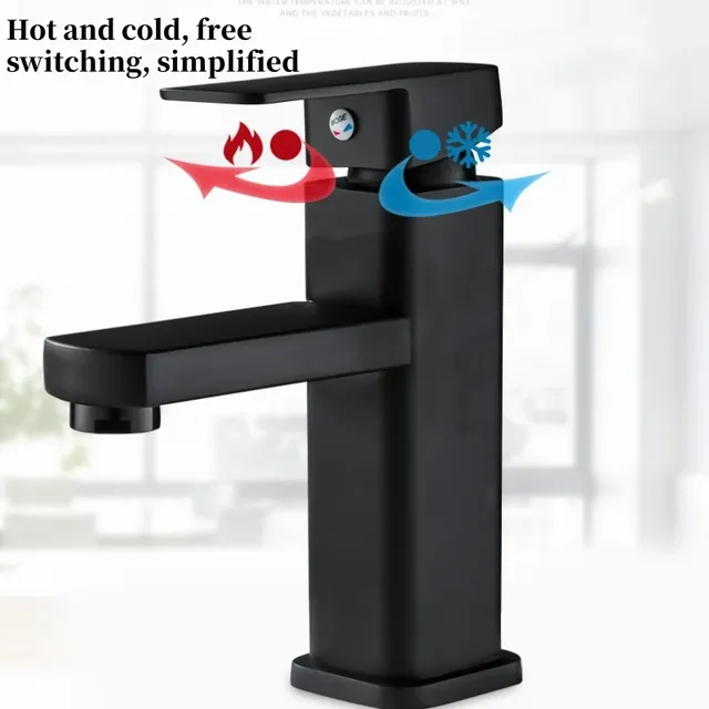 Cascade lavabo ABS robinet noir chaud froid toilette… – vue 4