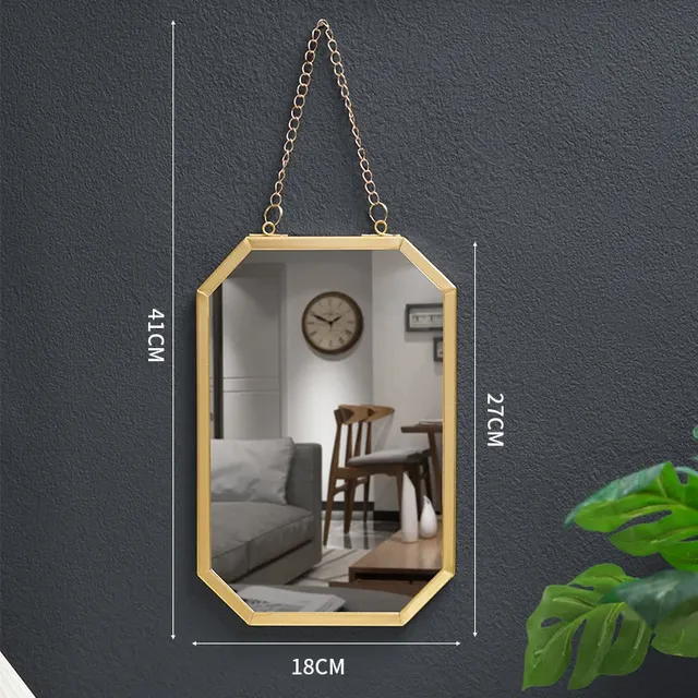 Miroir mural rectangulaire en fer de Style nordique – vue 6