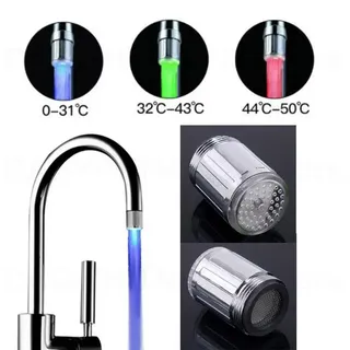 Aérateur robinet LED thermosensible trois couleurs bleu vert rouge…