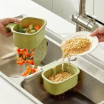 Filtre à ordures de cuisine, panier de rangement d&rsquo;évier, panier de vidange d&rsquo;évier créatif, panier de crépine suspendu de robinet, couvercle inférieur ouvrable