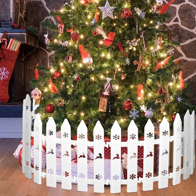 Ensemble de valises pour arbre de noël en plastique blanc – vue 4