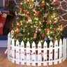 Ensemble de valises pour arbre de noël en plastique blanc – vue 4