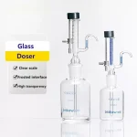 Micro distributeur de liquide réglable, dispositif de dosage en verre, bouteille à pipent tout en verre de laboratoire, 1 ml, 5ml