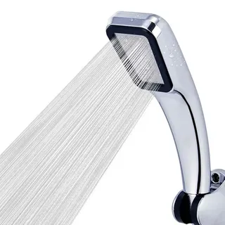 Pommeau de douche à haute pression chromé