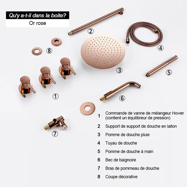 Ensemble de robinets de douche – vue 6