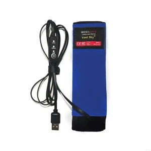 bande chauffante antibuée objectif appareil photo télescope usb réglable velcro néoprène bleu universel trois vitesses température portable extérieur intérieur
