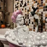 Décor fantôme de baignoire rose – vue 5