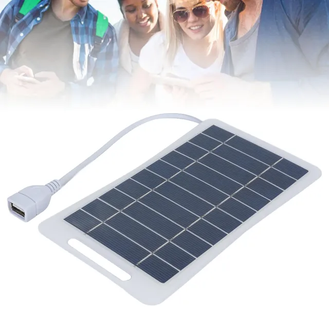 Panneau solaire portatif panneau de charge solaire USB… – vue 4