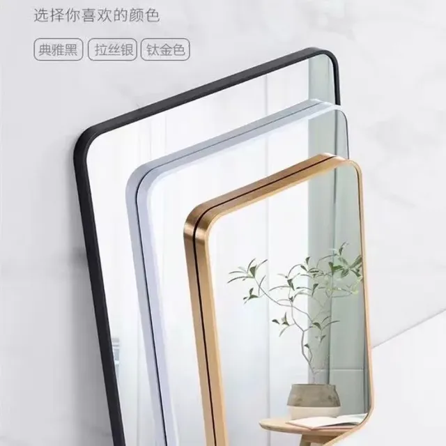 Miroir de salle de bains à cadre en aluminium – vue 4