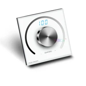 Bouton de panneau de gradateur monochrome, interrupteur de luminosité, contrôleur de gradation LED, ceinture de lumière de bande LED monochrome, DC 12V, 24V