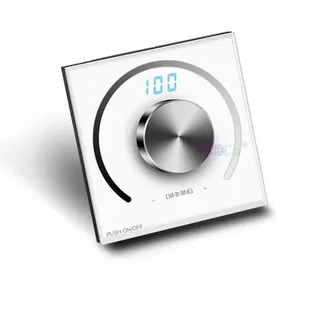 Bouton de panneau de gradateur monochrome