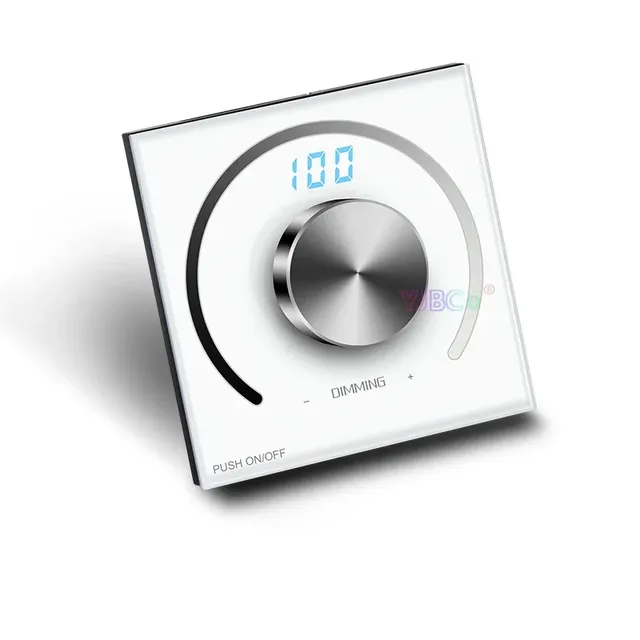 Bouton de panneau de gradateur monochrome
