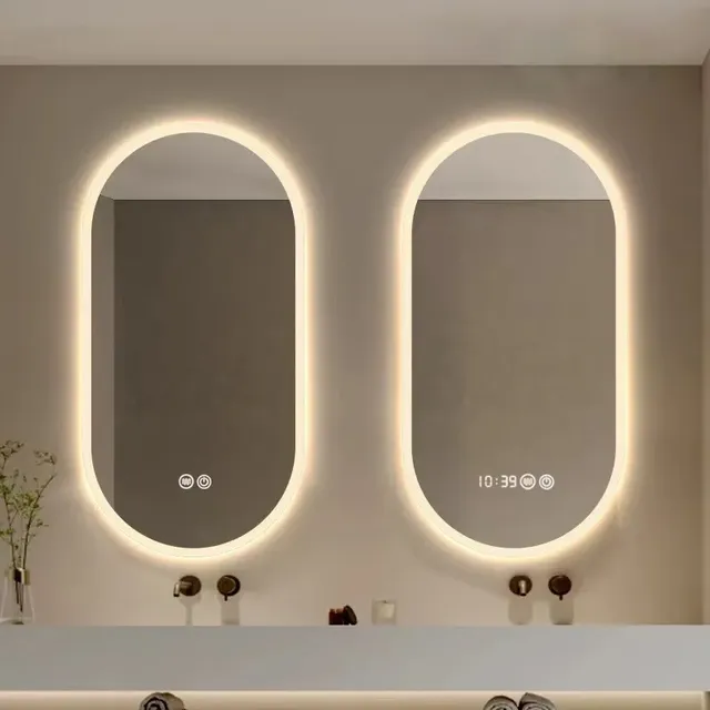 Miroir de salle de bains intelligent ovale – vue 2