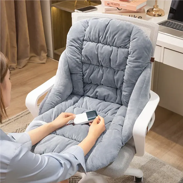 Coussin siège chauffant dossier matelassé ergonomique… – vue 3