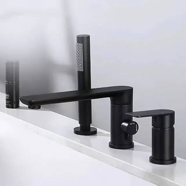 Mitigeur bain douche trois trous montage rebord finition… – vue 5