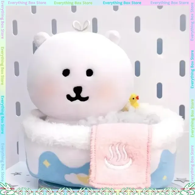 Mini baignoire ovale bleue peluches rondes rembourrées… – vue 2