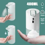 Distributeur automatique de savon à capteur infrarouge intelligent, Rechargeable par USB, pompe à mousse liquide, désinfectant pour les mains