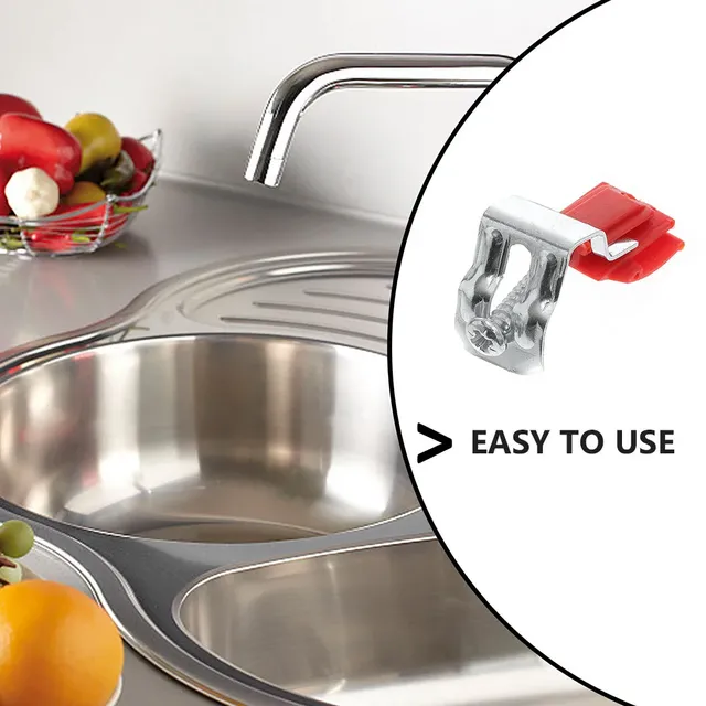 Pinces montage évier cuisine lot quatre clips fixation… – vue 5