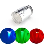 Buse de robinet d&rsquo;eau LED, douche, lueur sensible à la température, lumière 3 couleurs, becs de robinet de cuisine, salle de bains, robinet aérateur