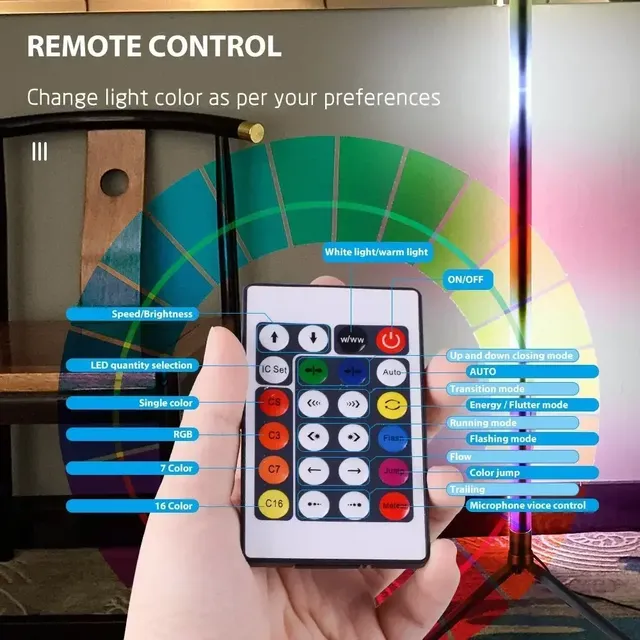 Éclairage Rgb lampe lumineuse sur pied photographique… – vue 6