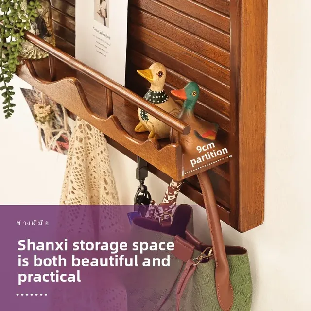 Boîte de compteur électrique décorative en bois – vue 2