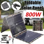 Panneau solaire complet de Camping 800W, Station de banque d&rsquo;énergie solaire pliable, générateur Portable 18V pour voiture, bateau, caravane, Camp