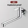 Robinet mitigeur mural monocommande laiton chrome bec… – vue 6