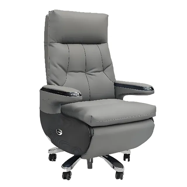 Cuir moderne confortable siège ordinateur luxe bureau… – vue 6