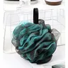 Lot trois poufs douche filet éponges bain exfoliantes… – vue 5
