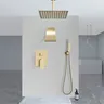 Ensemble de robinets de douche en or brossé – vue 3
