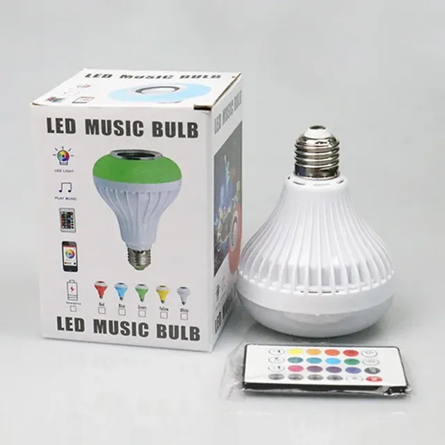 Ampoule LED RGB Bluetooth musicale enceinte intégrée E27… – vue 3