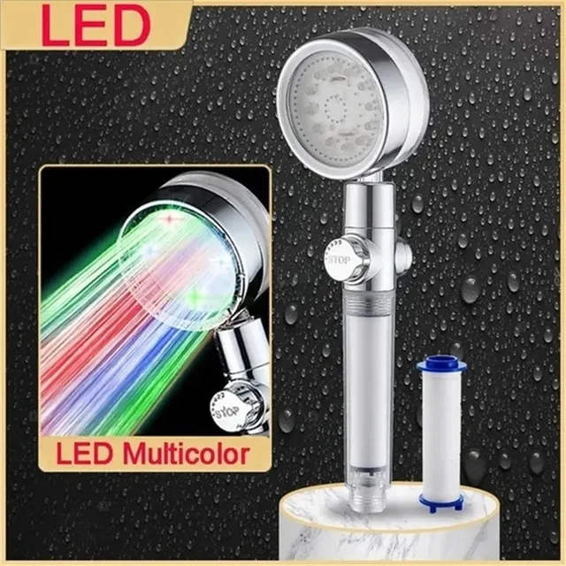 Pommeau de douche LED 7 couleurs/contrôle de température – vue 6
