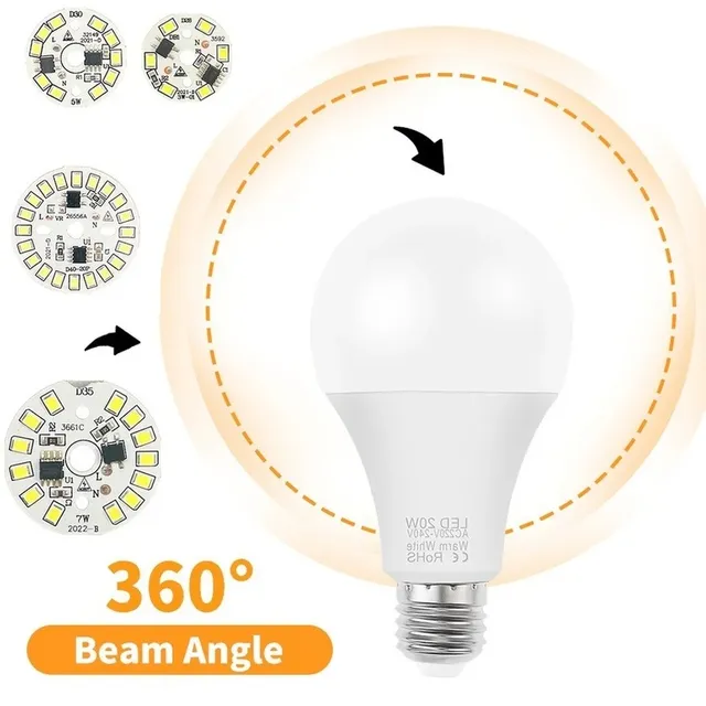 Puce LED pour ampoule 3W 5W 7W 9W 12W SMD 2835 perles de… – vue 2