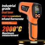 -50 ° C~1600 ° C thermomètre infrarouge sans contact pistolet de température sonde pyromètre Laser ajuster l&rsquo;émissivité compteur haute température