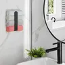 Porte serviettes autoadhésif acrylique transparent noir… – vue 5