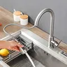 Robinet de cuisine extractible en acier inoxydable avec… – vue 2