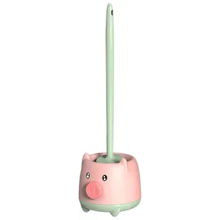 Brosse toilette compacte support mural rose vert ergonomique poignée…