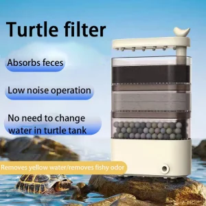 Filtre cascade de réservoir de tortue, faible eau, aspiration 3 en 1, Purification, boîte de filtre de recirculation, nettoyage fécal